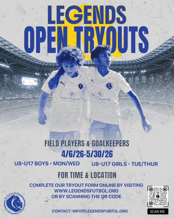 Become a LEGEND in your own right ⚽️💙🤍🖤
We teach, and learn more than just the beautiful game
•••