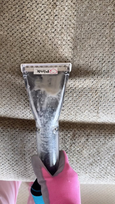 The most satisfying part of upholstery cleaning 😍 Watching all that hidden dirt come out.…