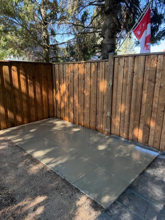 Here are the before and afters from a recent shed base instal…