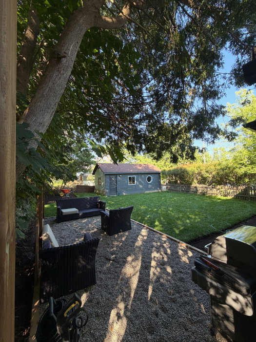 Swipe to see this complete backyard transformation we finishe…