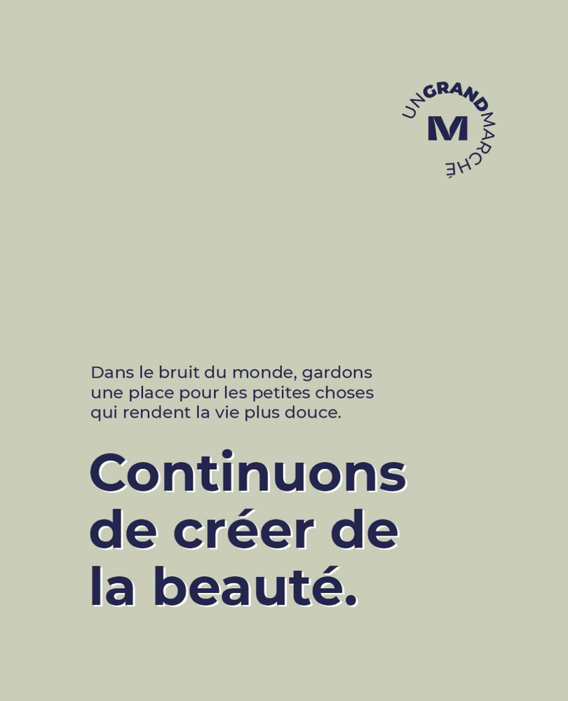 Créer, c’est donner vie à quelque chose qui fera le bonheur de quelqu’un ❤️. Alors merci de travailler passionnément en remettant les valeurs humaines au centre de tout. Dans un quotidien difficile, c’est déjà précieux ✨.
