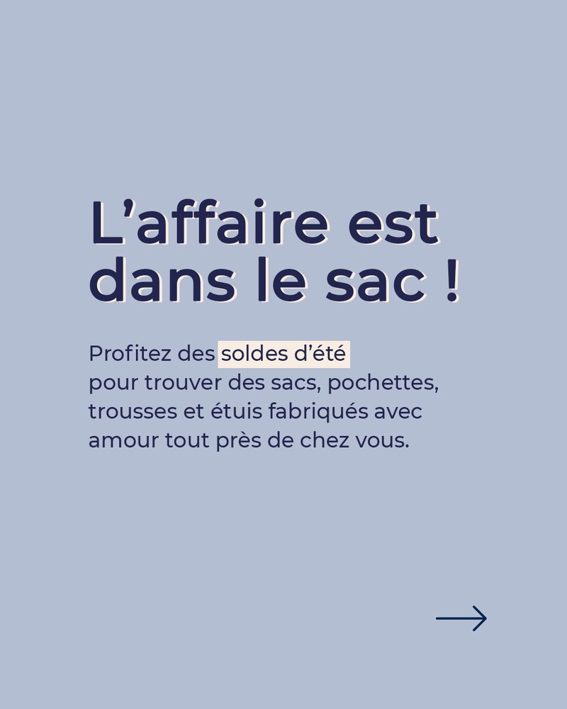 La bagagerie nous fait de l’oeil toute l’année, les soldes d’été arrivent à point nommé 💛. Bénéficiez de super promotions sur des créations utiles, durables et pleines de caractère ✨