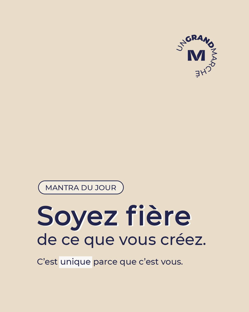 Créer, c’est mettre un peu de soi dans chaque détail 💛 Et c’est cela qui donne à vos créations cette personnalité qui les rend uniques. Alors aujourd’hui, prenez un instant pour regarder tout ce que vous avez déjà créé et soyez fière 👏.