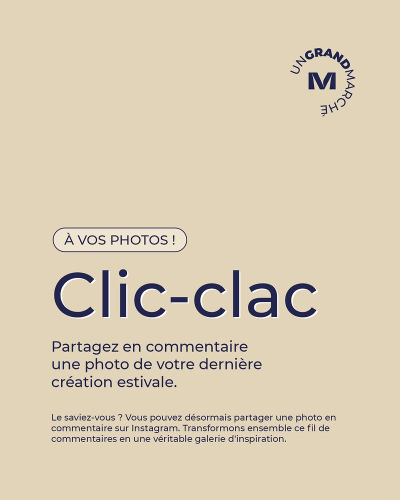 Dans les coulisses du fait-main 🫶 Depuis votre atelier ou votre serviette de plage, partagez-nous en commentaire une photo de votre dernière création 📸. Nous avons hâte de découvrir ce qui est né de votre imagination cet été ☀️.