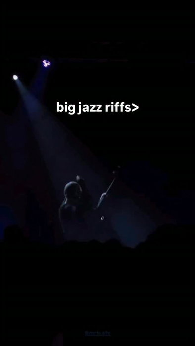 drums bass and sax riffs live in bologna, italy last night