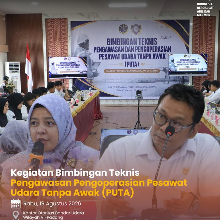 Bimbingan Teknis Pengawasan Pengoperasian Pesawat Udara Tanpa Awak (PUTA). Dalam rangka meningkatkan kompetensi persone…