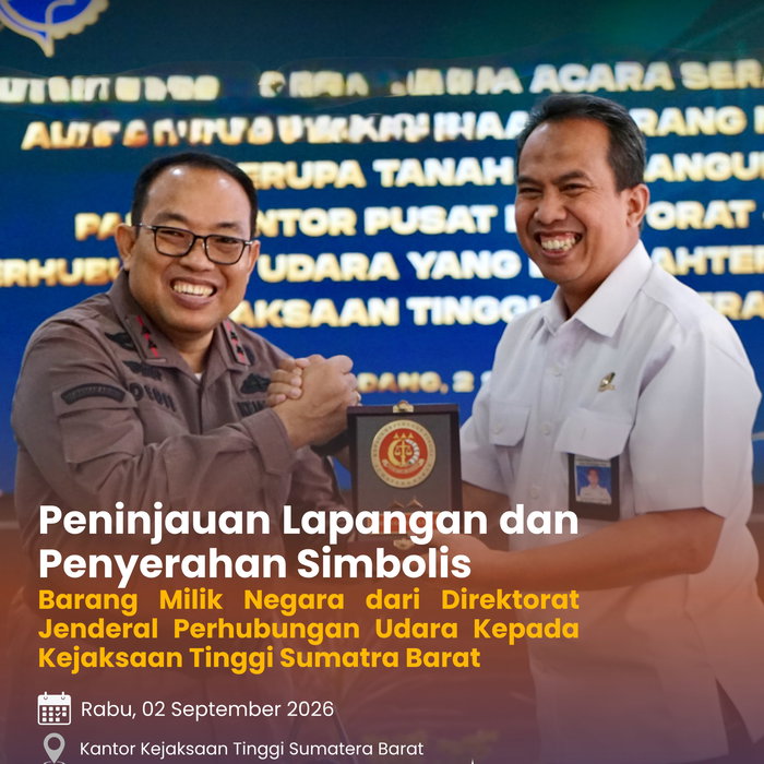 Perkuat Sinergi, Optimalkan Pengelolaan Aset Negara Direktorat Jenderal Perhubungan Udara melaksanakan Penyerahan Simbo…