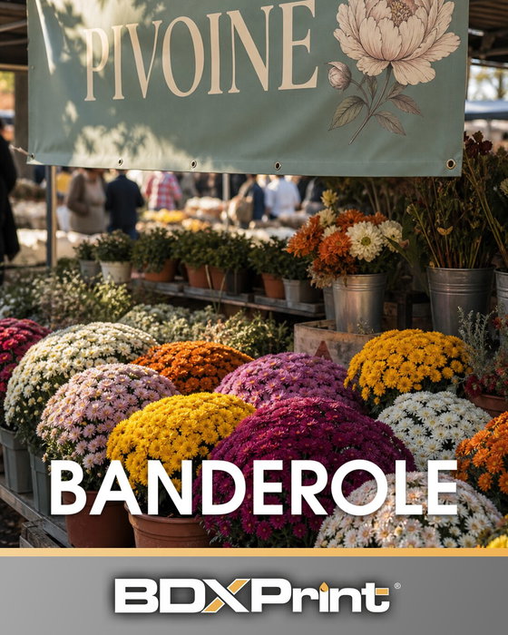 La Toussaint approche, l'une des grosses semaines des fleuristes 🌼
Une banderole à votre nom, et l'é