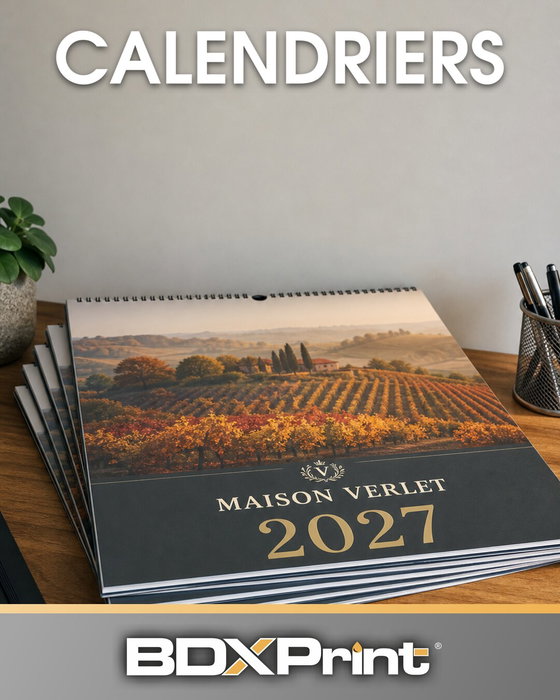 2027 se glisse déjà dans les bureaux 📅
Le calendrier d'entreprise reste le cadeau client qu'on regar