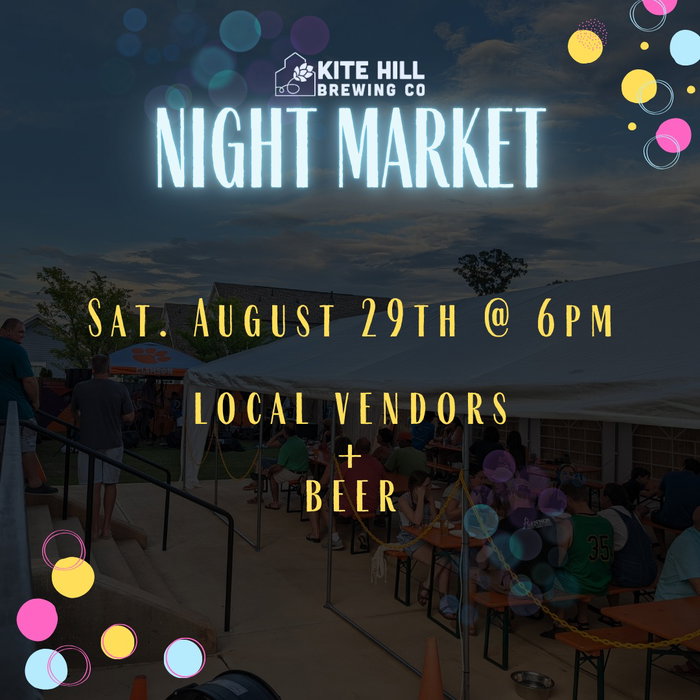 Our monthly Night Market is this evening at 6! Com...