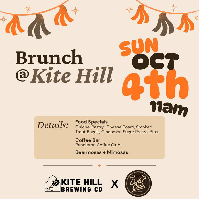 This coming Sunday, it's Brunch @ Kite Hill!

Aid ...