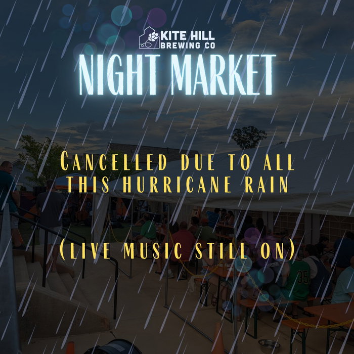 No Night Market this evening on account of all thi...