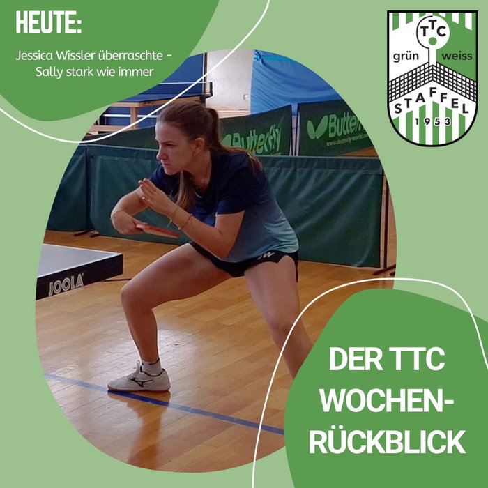 Jessica Wissler überraschte - Sally stark wie immer Nur 3 Spiele standen auf dem Terminplan für die Mannschaften unseres