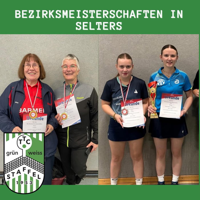 Tolle Erfolge bei den Bezirksmeisterschaften in Selters 🏓💪🏼 Bei den diesjährigen Bezirksmeisterschaften in Selters wa
