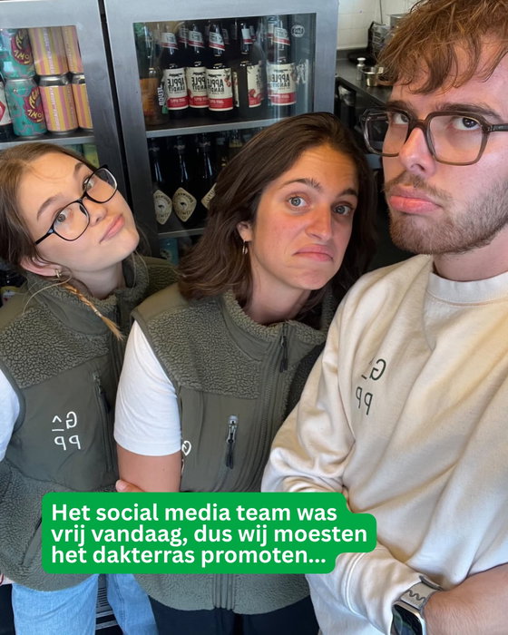 M’n Gappies namen het even over van het social media team. Dat is nog eens content!