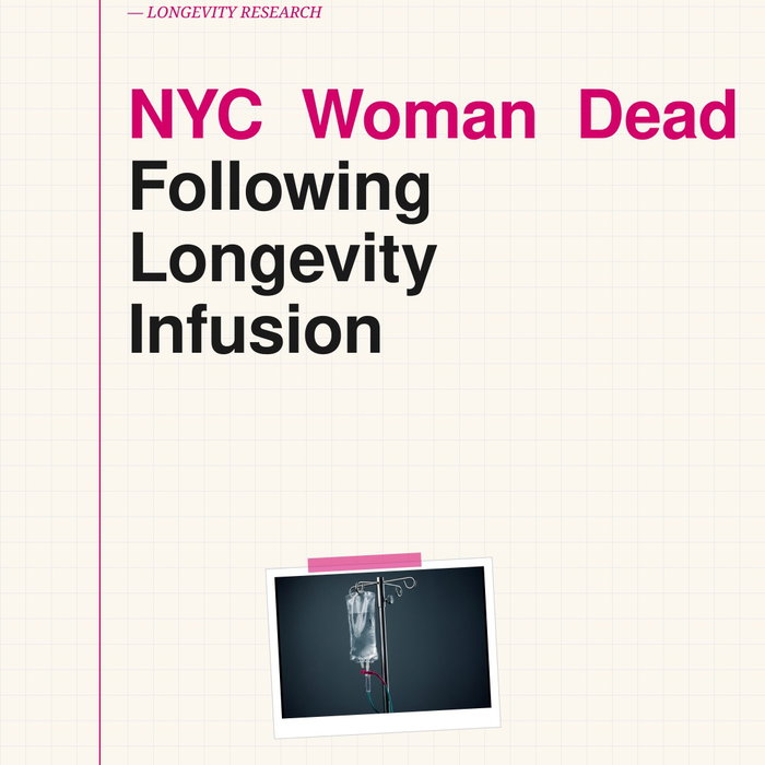 A NYC Woman is dead after receiving a longevity infusion containing NAD+

NYC Woman Dead refers to a specific 2026 clinical fatality involving a patient in New York City who underwent an intravenous NAD+ treatment mar…