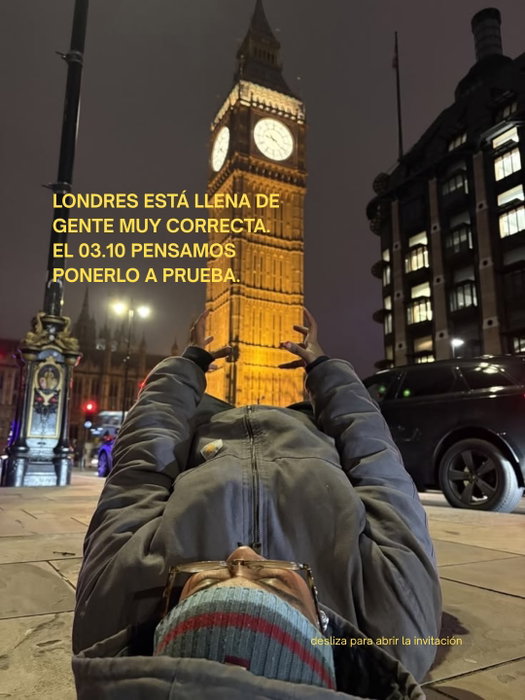 Londres está llena de gente muy correcta.

El 03.10 pensamos ponerlo a prueba.

THE GOOD S