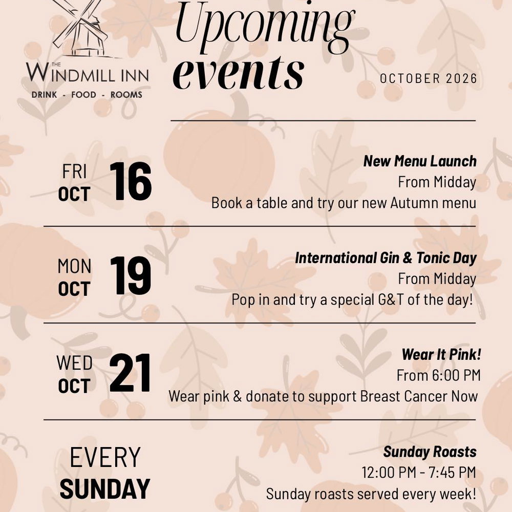 🍂 WHAT’S ON IN OCTOBER 🍂