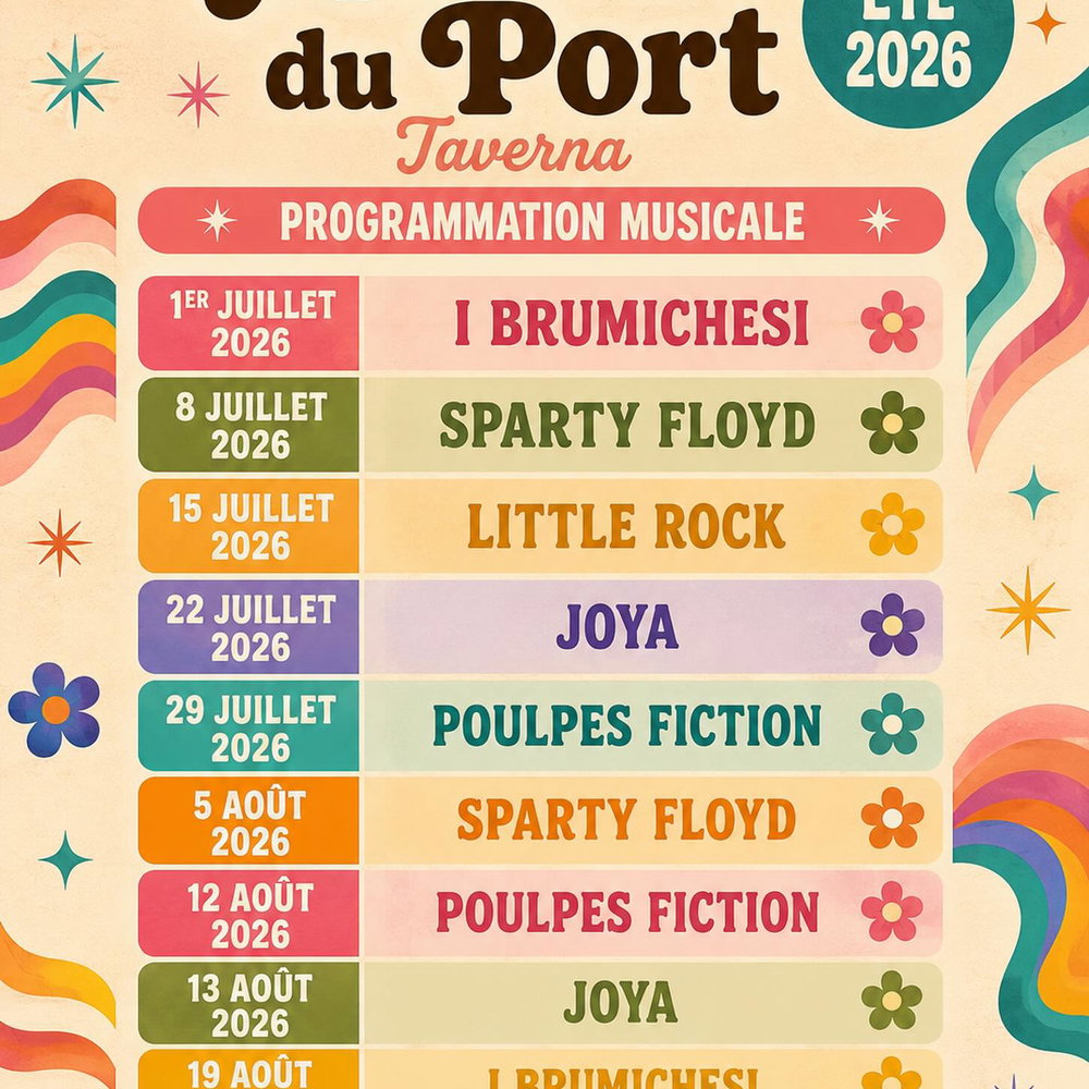 🎶✨ Le Marché du Port de Taverna revient pour une nouvelle s