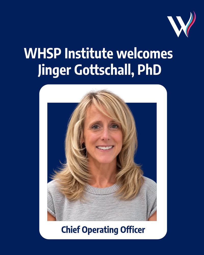 Our team is excited to welcome Jinger Gottschall, PhD, as the new WHSP Institute Chief Operating Officer.

Jinger joins the WHSP Institute from New Balance, wh…