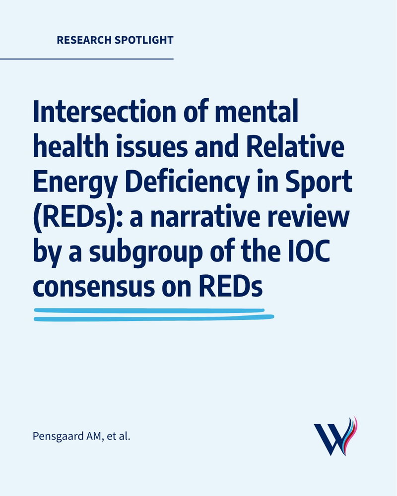 A narrative review from a subgroup of the IOC consensus on REDs examined research on mental health and Relative Energy Deficiency in Sport (REDs). Mood changes…
