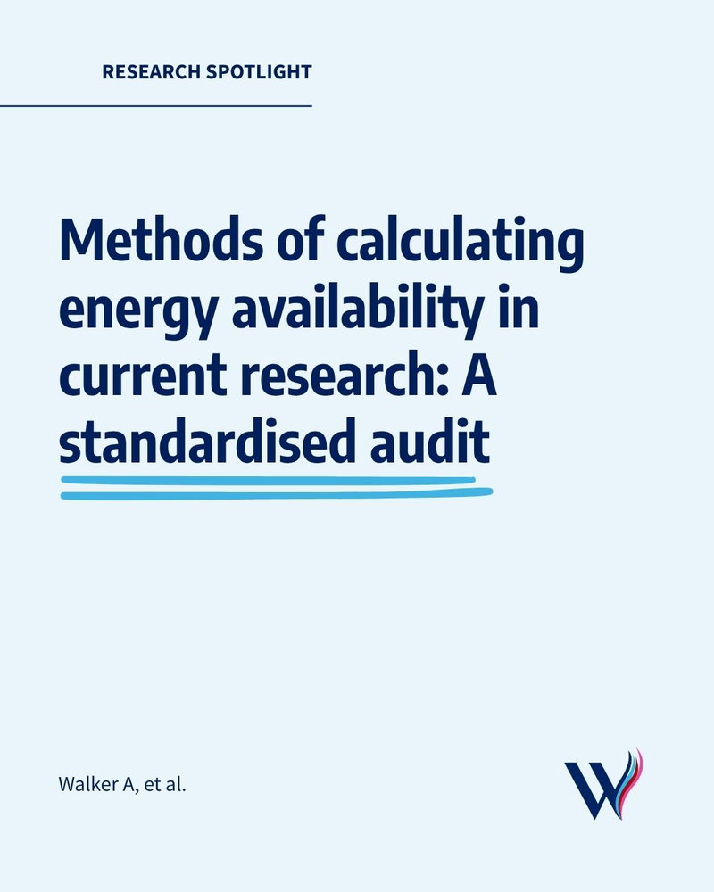 A standardized audit of energy availability (EA) research examined research participant demographics, how researchers calculate EA and how they assess female a…