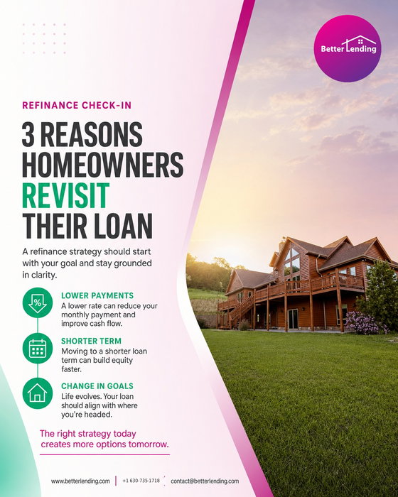 Refinance decisions usually start with a goal, not a product name.
Some homeowners want to lower a monthly payment. Som