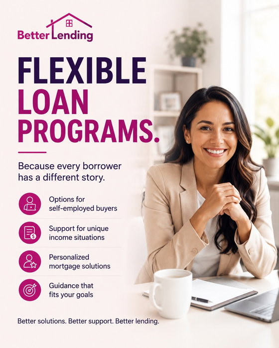 Every borrower’s financial situation is different—and mortgage options shouldn’t feel one-size-fits-all. Better Lending
