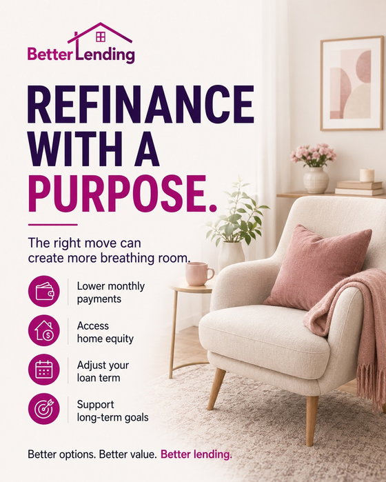 Refinancing should support a goal—not just replace one loan with another. Whether you’re looking to adjust your payment,