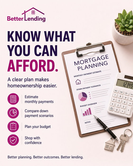 Before falling in love with a home, get clear on what comfortably fits your budget. Estimate payments, compare down paym