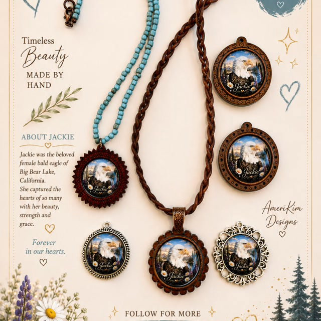 ‼️I have a few left‼️ For those who loved Jackie so much... I wanted to make something for people who loved her as much as I do. I have These limited quantities, 25 & 30mm Cabochons on Leather, one Turquoise Java Glass