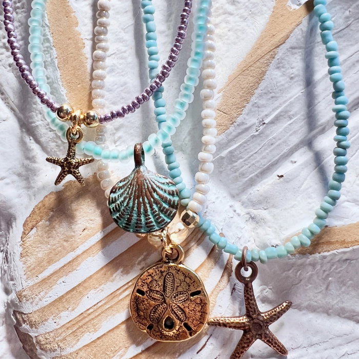 New Summer Vibes Seed Bead Necklaces! Java Glass, Czech Glass & !