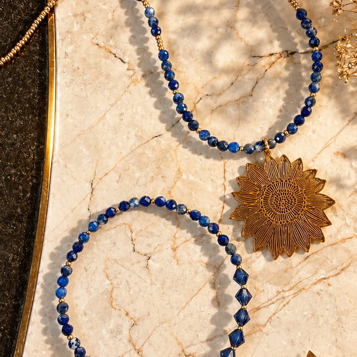 Using ChatGPT for design elements is tricky. It wants to rearrange my beads so you have to be very detailed in what you want it to do otherwise it will just do whatever it wants! 😂 Here is my latest set seen in previous post but I got VERY detailed telling ChatGPT not to alter my design in any way. Can you spot the differences?