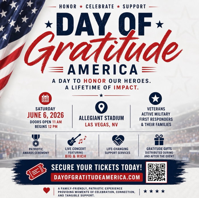 Today we’re in the beautiful city of Las Vegas to give out more than 5,000 toys to the families who have put it all on the line for us.

Home of the free, because of the brave. 🇺🇸🧸❤️