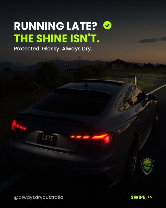Running late @rs5comp ? The shine isn’t. Full dark, tail lights on, and that…