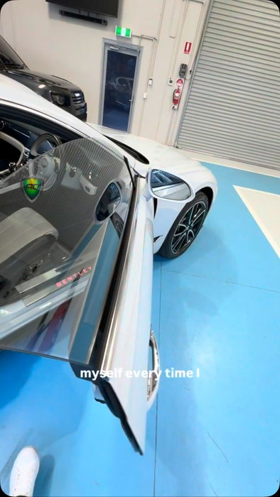 “I nearly didn’t do this.” It’s a Bentley and it already looked good, so…