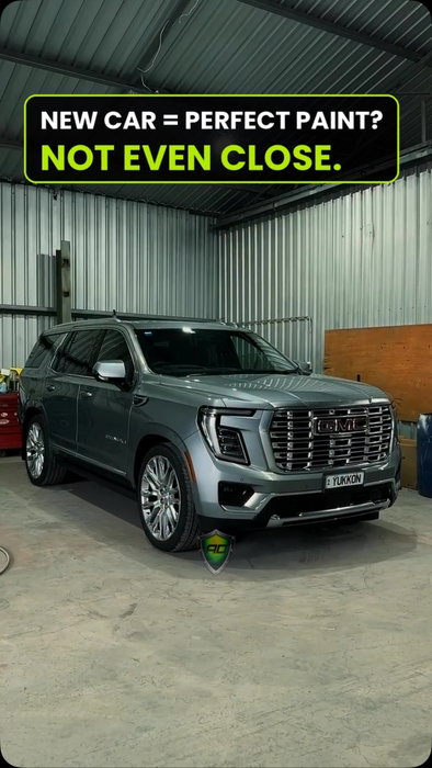 Brand new doesn’t mean perfect. This near-new GMC Yukon rolled into @bridgeceramiccoating with swirl…