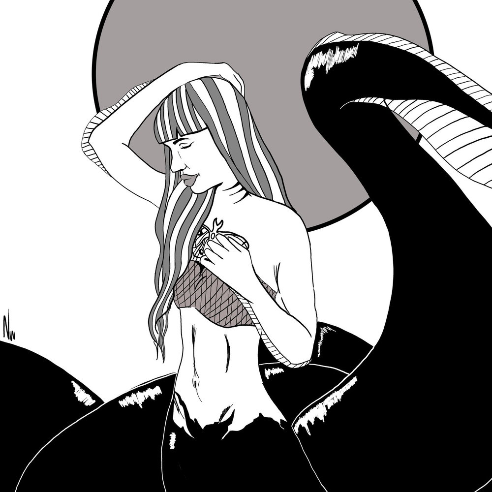 Nummer 9. #nearlywyvern #mermaid #undead @alinabnsn