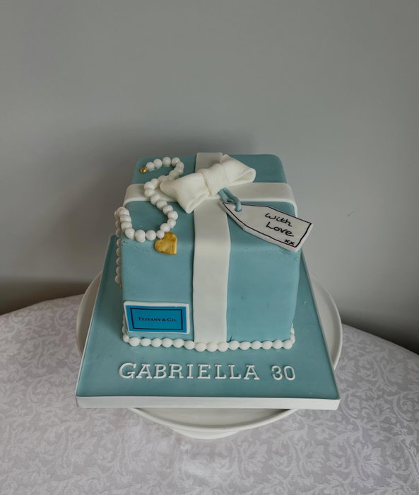 Tiffany gift box for Gabriella at the weekend