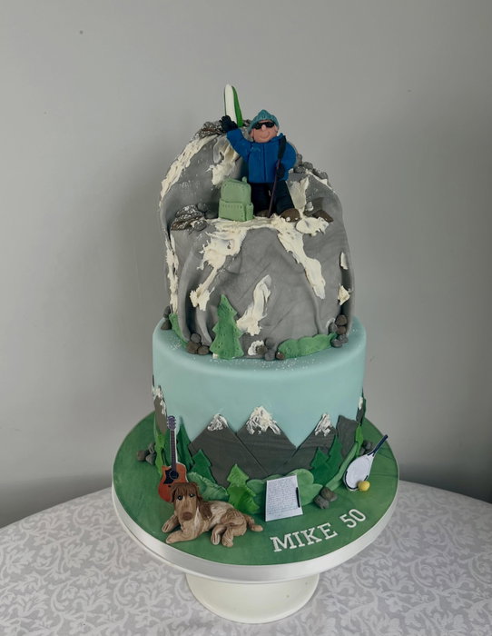 Mike climbing Mulhacen in the Sierra Nevada 😀🍾🥳
