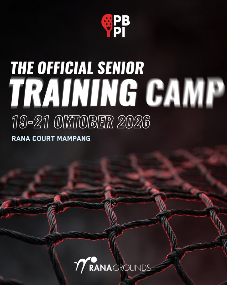 THE OFFICIAL SENIOR TRAINING CAMP IS HERE!
Saatnya naik level, mengasah kemampuan, dan memperkuat mental juara! 💪
PBPI Senior Training Camp hadir untuk para pemain yang siap melangkah lebih jauh, meningkatkan performa, dan memberikan yang terbaik di setiap pertandingan. No excuses, just progress! ⚡🏆
📅 19–21 Oktober 2026📍 Rana Court Mampang
Tiga hari penuh latihan, tantangan, dan semangat untuk menjadi versi terbaik dari diri sendiri! 🔥
Train harder. Play smarter. Become stronger.💯🏸
See you on court, champions! 👊