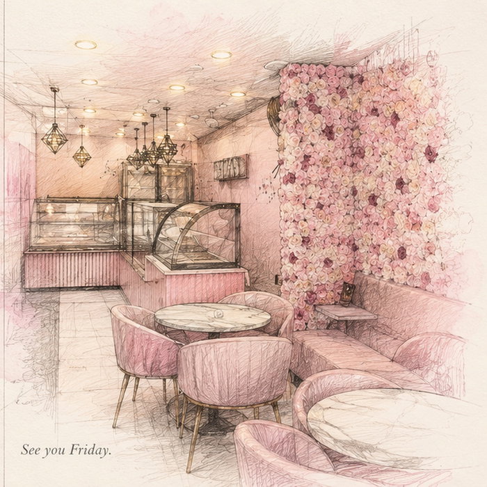 Something sweet is taking shape. 🎀