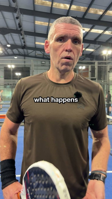 What happens when the ball leaves the court? #padel