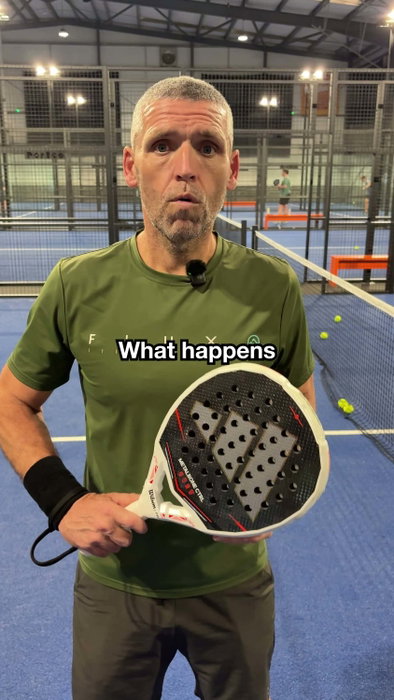 What happens when you touch the net in padel? #padel