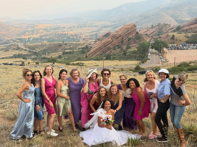Bridesmaids at @redrocksco @curlygirl5280 @indigo_moonrise @andreahendersonrealtor @thesilhouetteyogi @lorettavtrujillo 