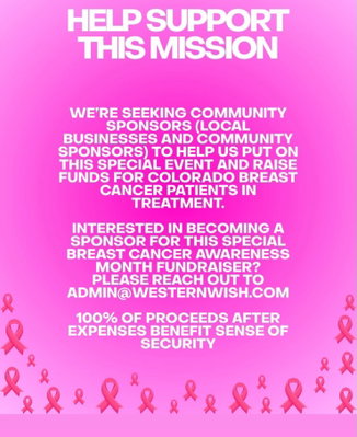 If you are a local business owner in the Denver area and can donate a raffle item for this fundraising show, please reac
