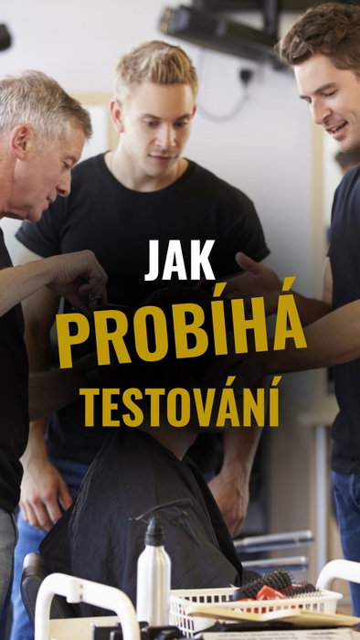 💈 JAK FUNGUJE TESTOVÁNÍ V BARBER START?
V rámci kurzu tě čeká testování, díky
