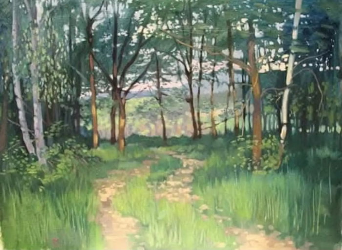 Some 10 year old plein air paintings...guess which one is unsold !