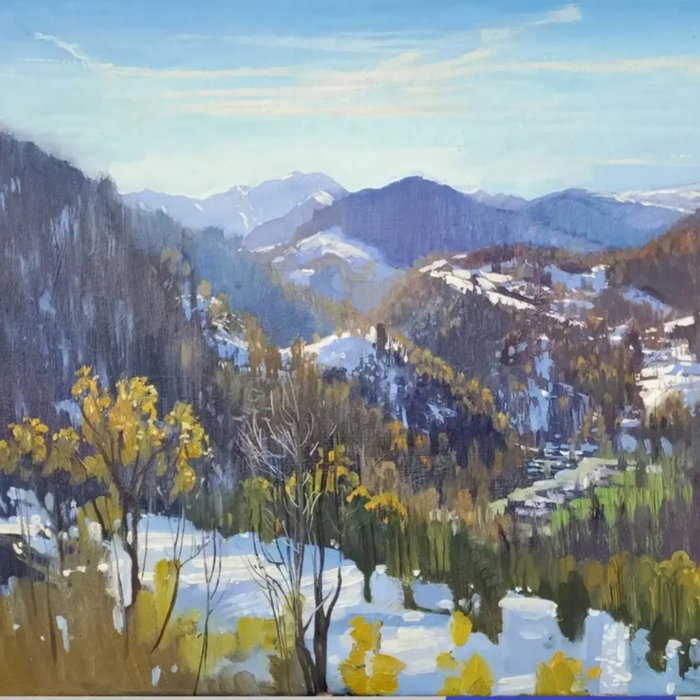 50x70cm. Huile sur toile. Alla prima en plein air