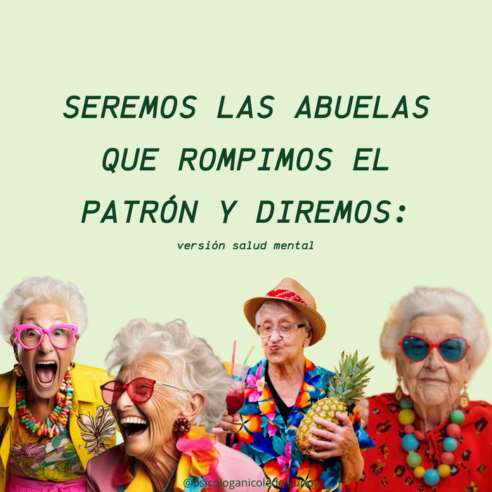 Publicación de Instagram: Crecer viendo cómo se normalizaba el aguantar, el callar para mantener la fiesta en paz o el vivir p